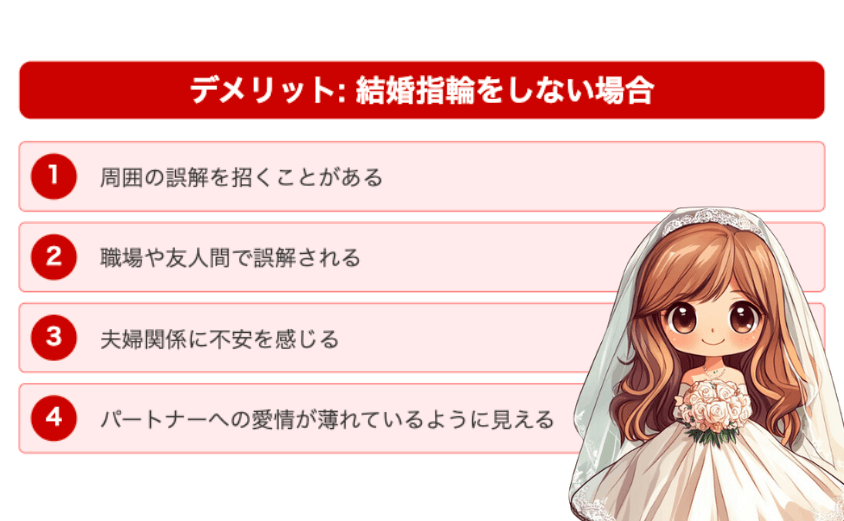 結婚指輪しないデメリット